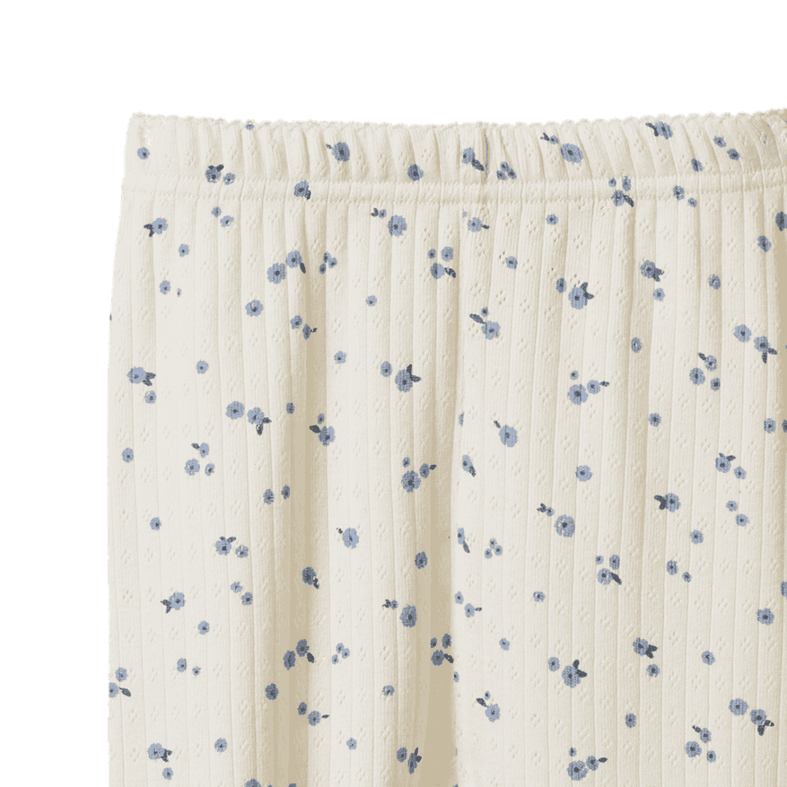 2PC LONG SLEEVE PYJAMA SET POINTELLE | Daisy Print-Extra Img - 2