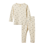 2Pc Long Sleeve Pyjama Set Pointelle - pj sets - Nature Baby