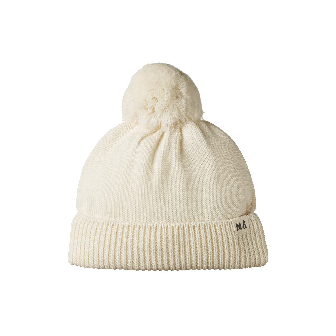 ALPINE POM POM BEANIE | Natural-Web-front