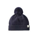 ALPINE POM POM BEANIE | Navy-Web-front