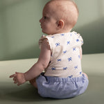 ARIE SHORTS LINEN | Blue Stripe-Extra Img - 2