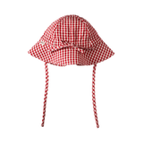 GINGHAM SUNHAT | Red Check-Web-hover