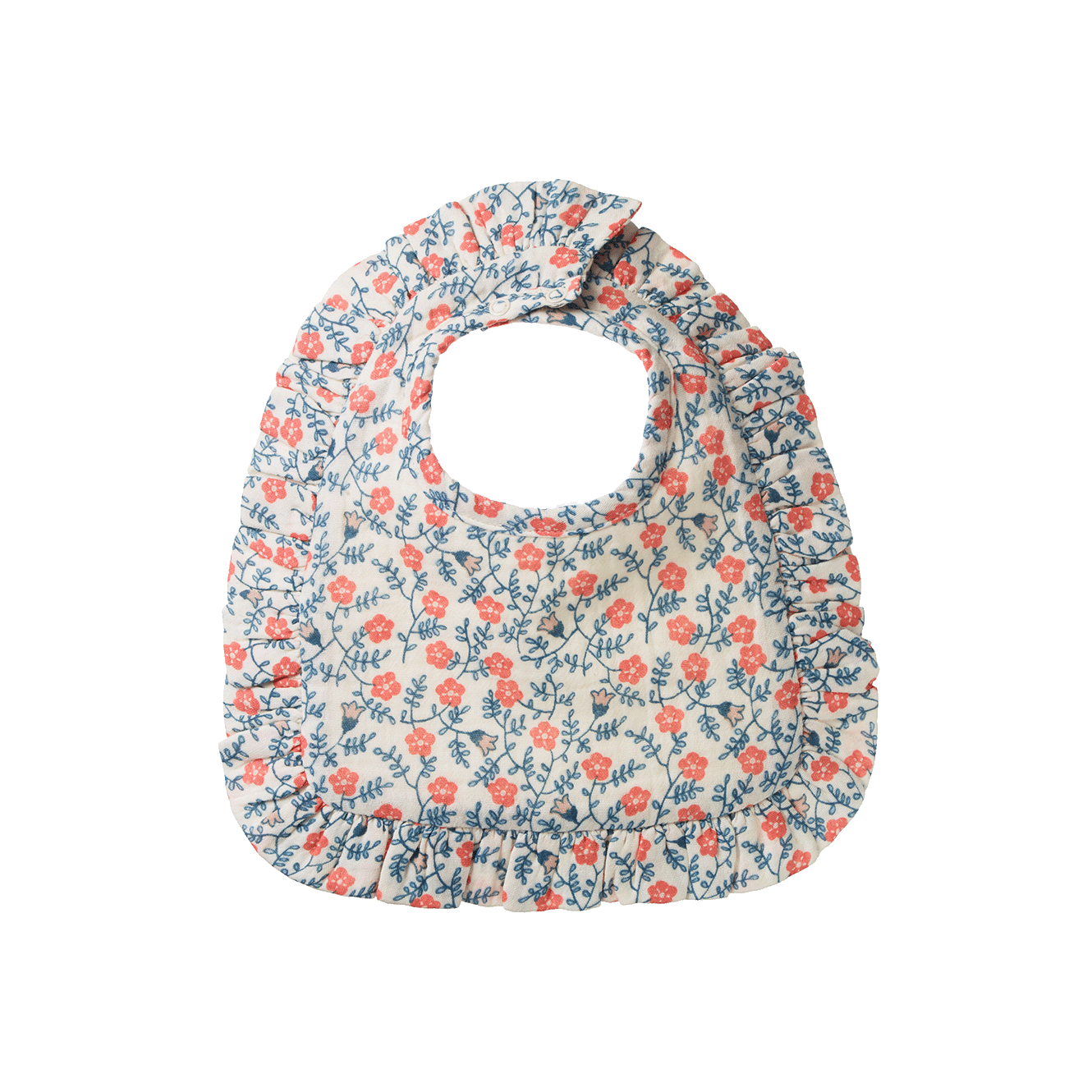 HETTY RUFFLE BIB | Betsy Belle Print-Web-front