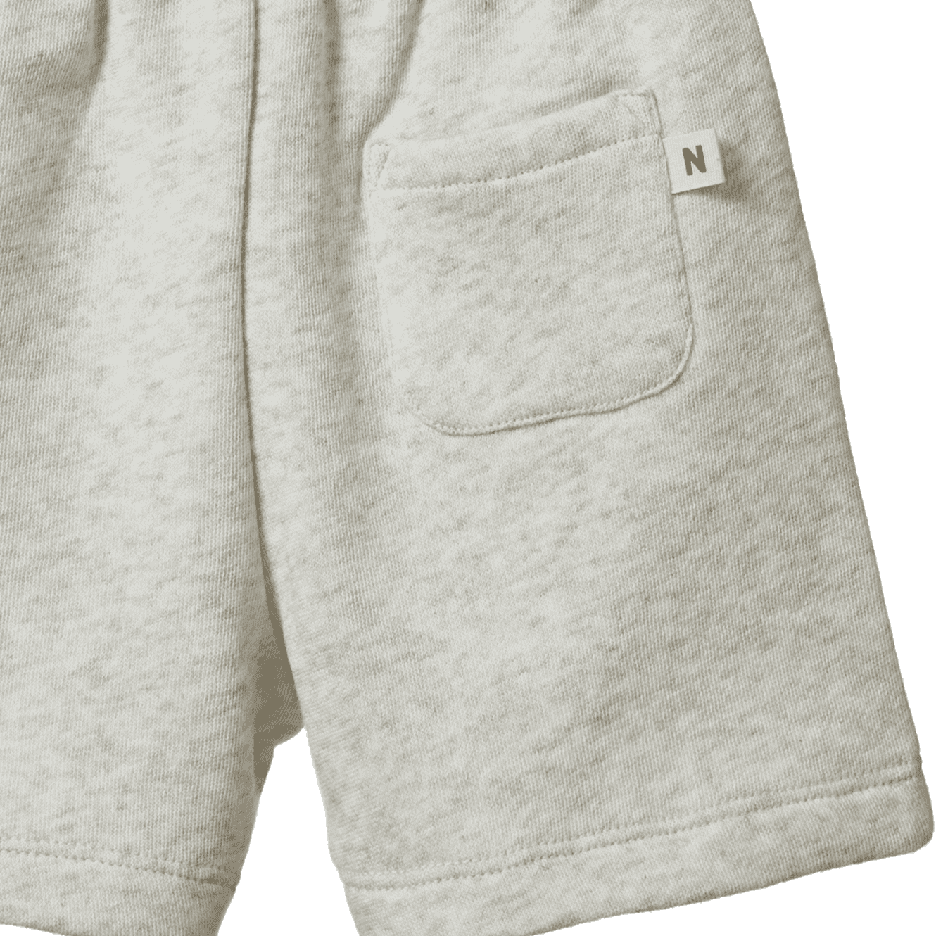 JIMMY SHORTS SWEATSHIRT KNIT | Light Grey Marl-Extra Img - 2