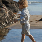 JIMMY SHORTS SWEATSHIRT KNIT | Light Grey Marl-Extra Img - 3