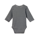 LONG SLEEVE BODYSUIT | Navy Stripe-Extra Img - 1