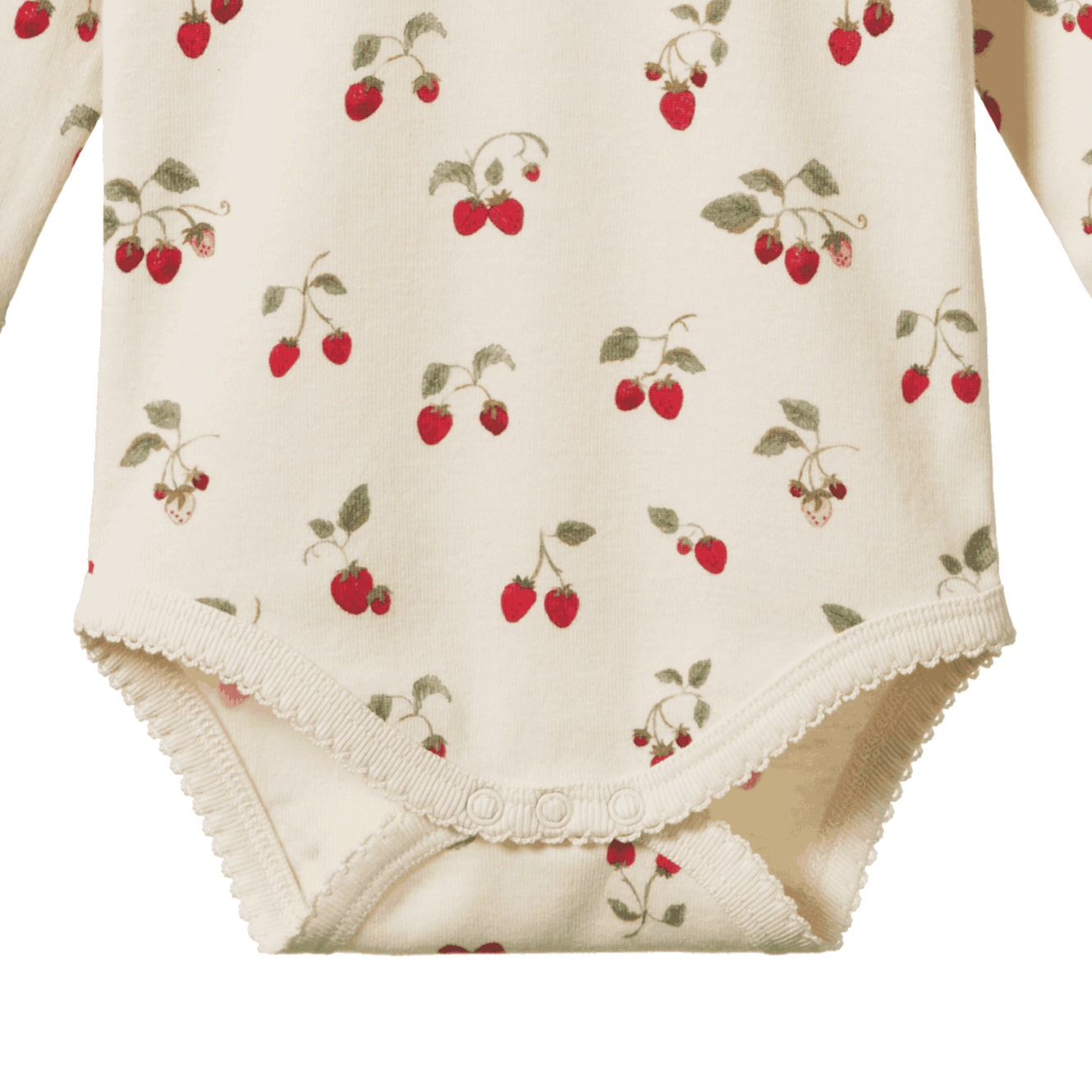 LONG SLEEVE BODYSUIT | Strawberry Blush Print-Extra Img - 2