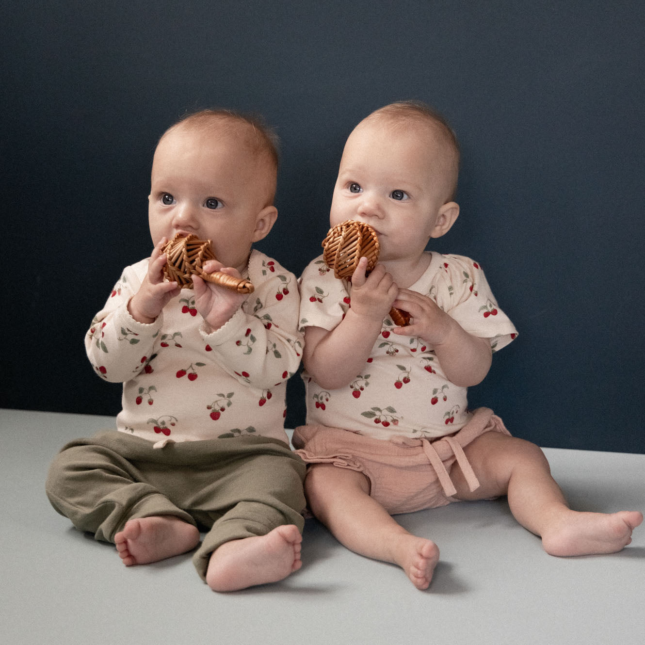 LONG SLEEVE BODYSUIT | Strawberry Blush Print-Web-hover