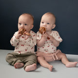 LONG SLEEVE BODYSUIT | Strawberry Blush Print-Web-hover