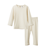 Pointelle Long Sleeve Pyjama Set - pj sets - Nature Baby