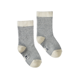 ORGANIC COTTON SOCKS | Navy Stripe-Web-front