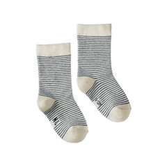 ORGANIC COTTON SOCKS | Navy Stripe-Web-front