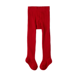 ORGANIC COTTON TIGHTS | Raspberry Red-Web-front
