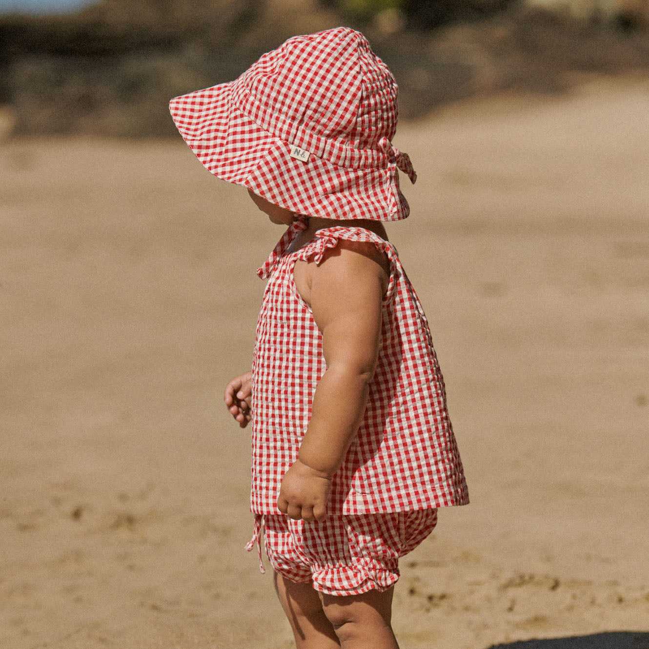 PETAL SET GINGHAM | Red Check-Web-hover