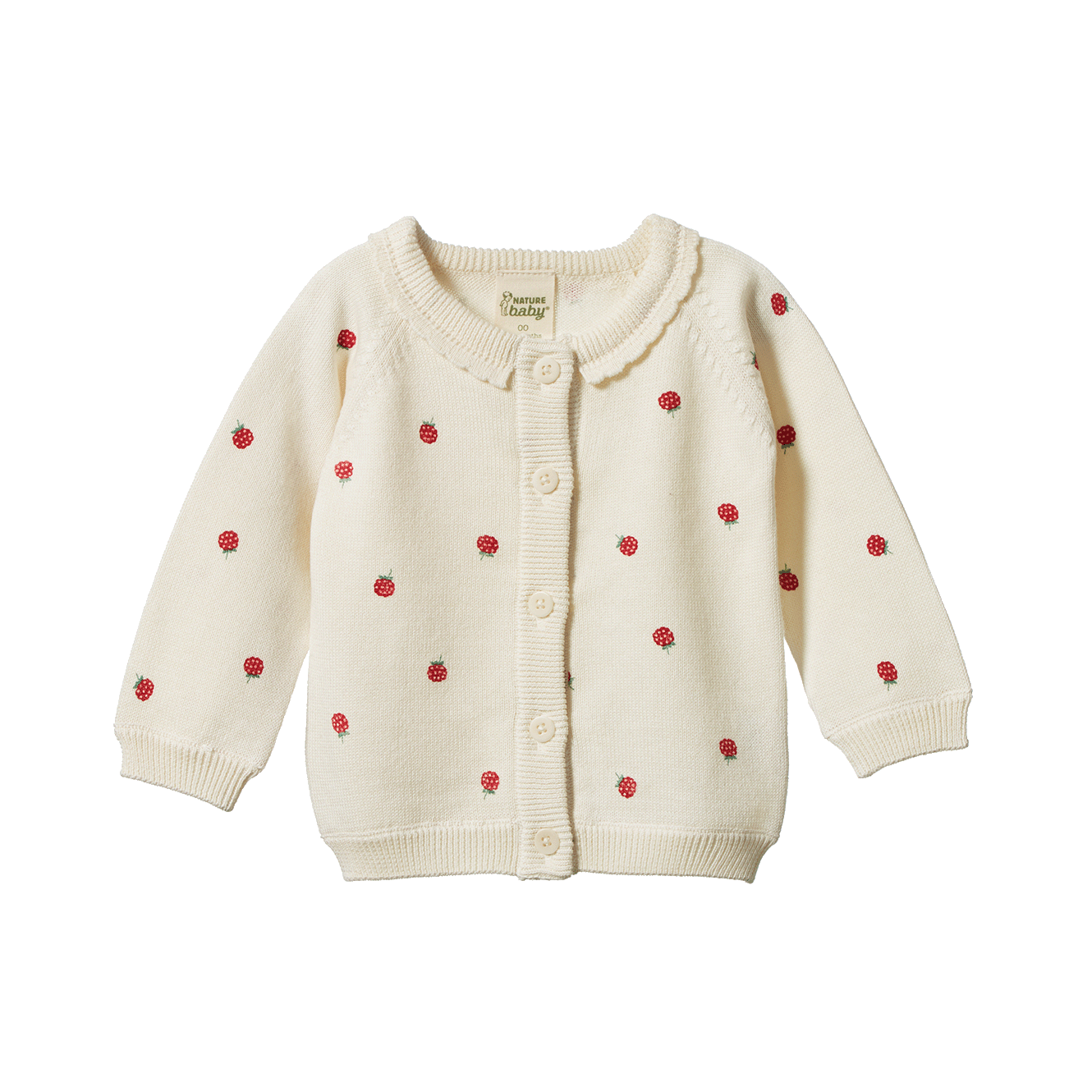 PIPER CARDIGAN | Raspberry Print-Web-front