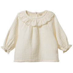 RUFFLE CAMERON BLOUSE | Natural-Web-front