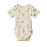 SHORT SLEEVE BODYSUIT | Best Friend Print-Web-front