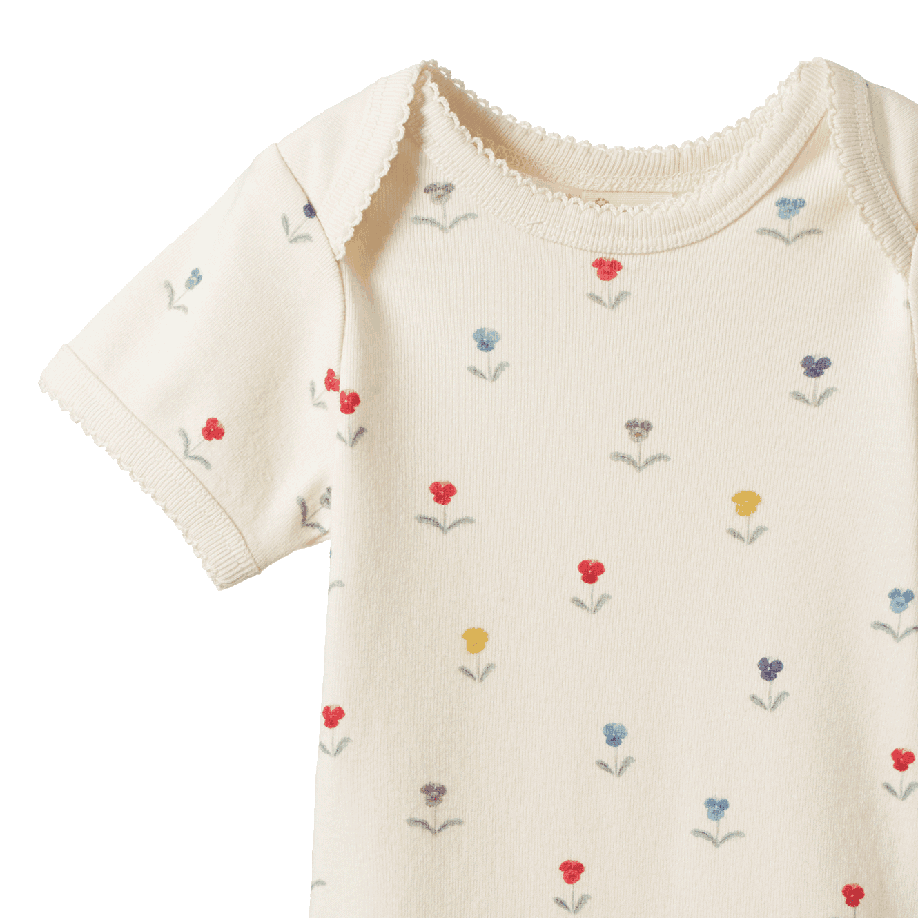 SHORT SLEEVE BODYSUIT | Delphine Print-Extra Img - 1