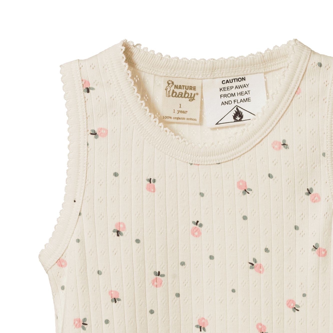 SINGLET PYJAMA SET POINTELLE | Posey Blossom Print-Web-hover