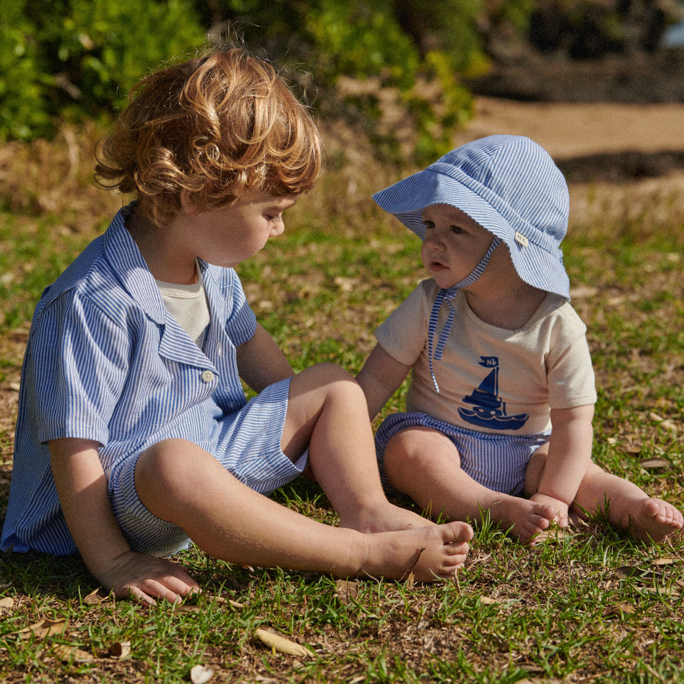 STRETCH JERSEY S/S BODYSUIT | Sail Boat Print-Extra Img - 2