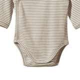 L/S KIMONO BODYSUIT | Mushroom Pinstripe-Extra Img - 4