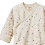 L/S KIMONO BODYSUIT POINTELLE | Posey Blossom Print-Extra Img - 2