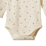 L/S KIMONO BODYSUIT POINTELLE | Posey Blossom Print-Extra Img - 3